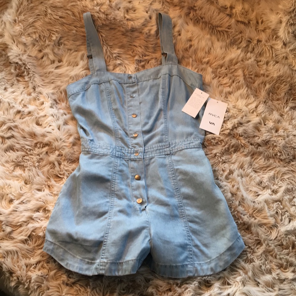 RVCA Denim Romper